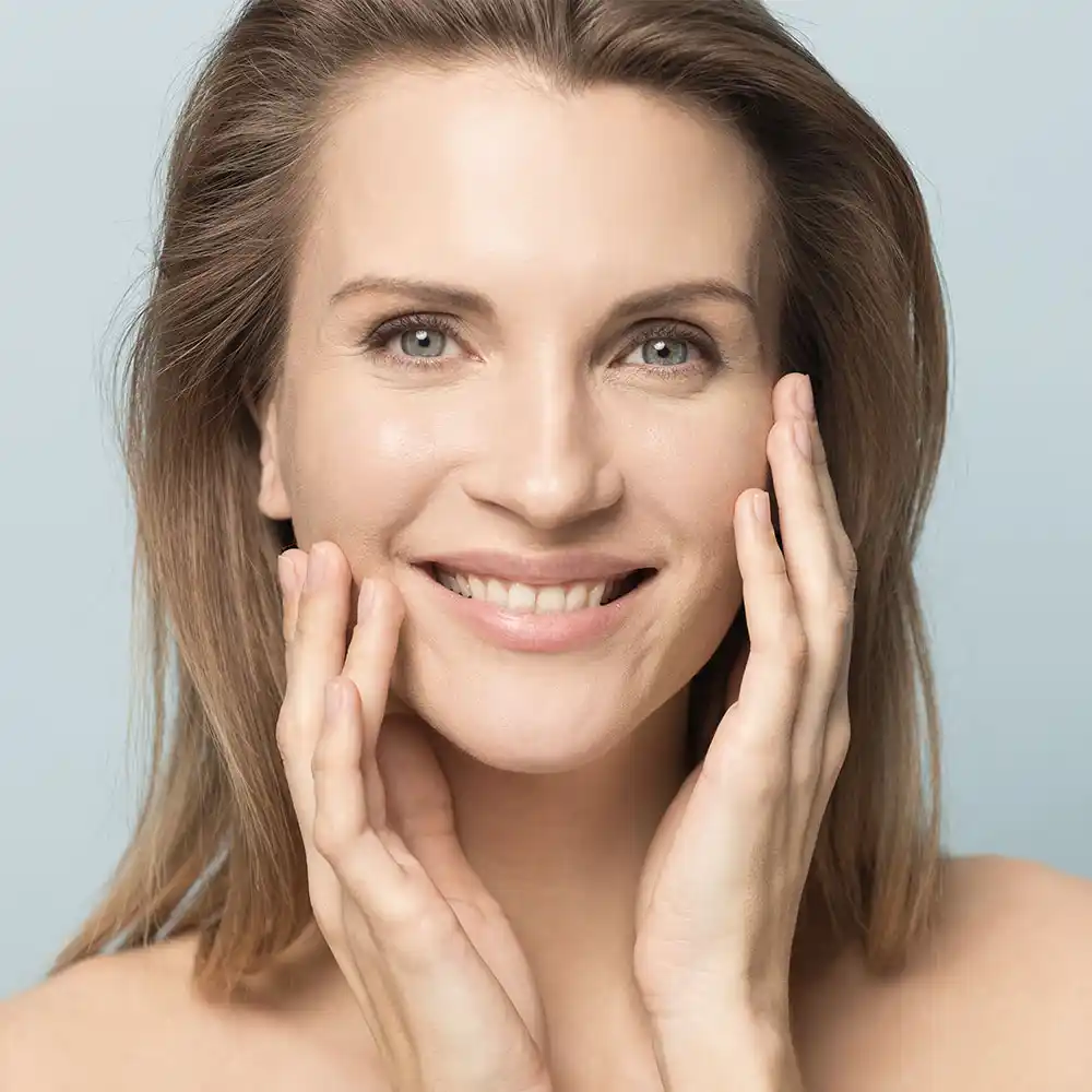 cosmetic_img A smiling women, showcasing Cosmetic Applications by Greyledge Technologies, Miami, FL.