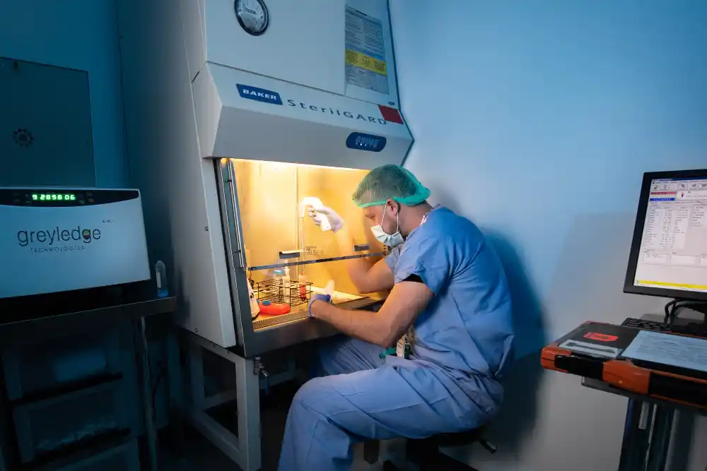 service-areas-alternative-to-surgery Doctor Inspecting Blood Test